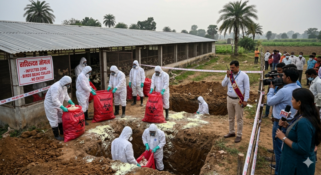 बिलासपुर में ‘बर्ड फ्लू’ का ब्लास्ट: 5,000 पक्षियों को मारने का डेथ वारंट जारी; छत्तीसगढ़ के पोल्ट्री सेक्टर में हड़कंप