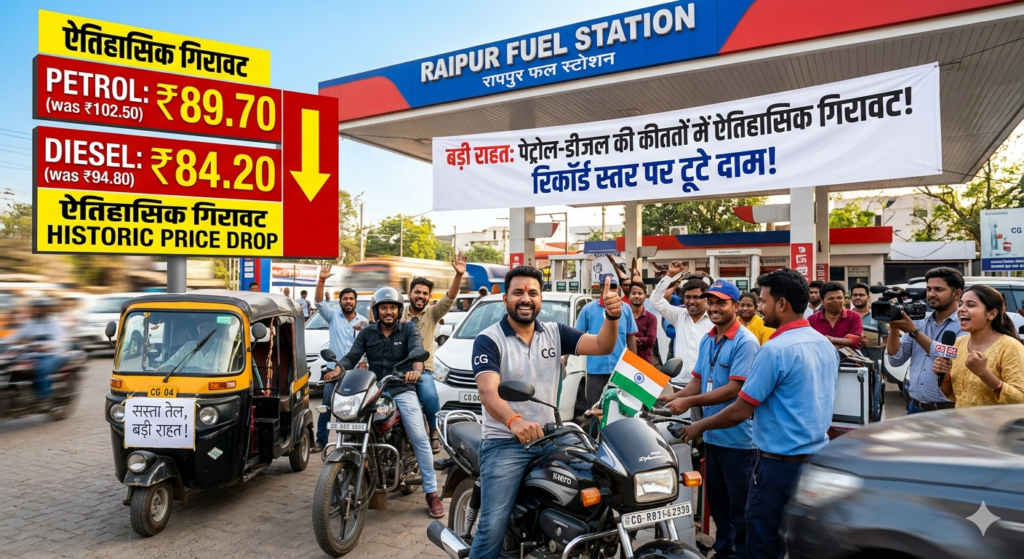 फ्यूल शॉक एब्जॉर्बर: पेट्रोल-डीजल की कीमतों में ‘महा-कटौती’, ₹15 तक गिरे दाम; मिडिल क्लास की जेब में लौटेगी रौनक
