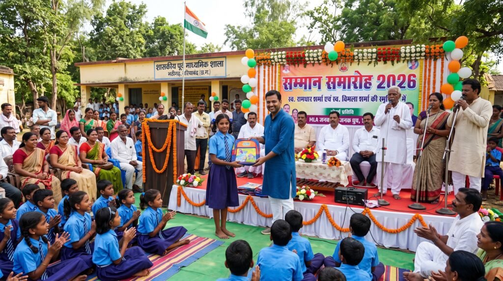 भाठीगढ़ स्कूल में 23 जुलाई को होगा सम्मान समारोह, मेधावी विद्यार्थियों को बैग व शैक्षणिक सामग्री का वितरण