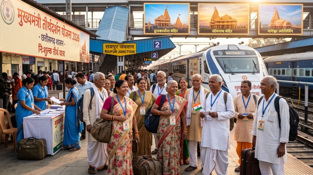 धमतरी के वरिष्ठजनों के लिए खुशखबरी: मुख्यमंत्री तीर्थदर्शन योजना के तहत द्वारिका, सोमनाथ और नागेश्वर धाम की यात्रा, 24 जुलाई तक करें आवेदन