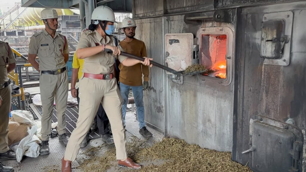 गरियाबंद जिले के 11 प्रकरणों में कुल 1 क्विंटल 64.919 कि.ग्रा. जप्तशुदा गांजा नष्टीकरण